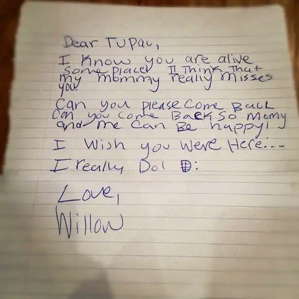 Willow Smith Letter To Tupac